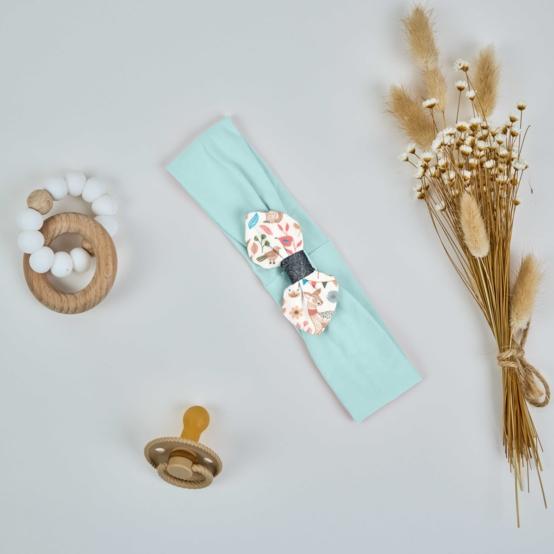 Bandeau jersey bébé noeud douceur des bois