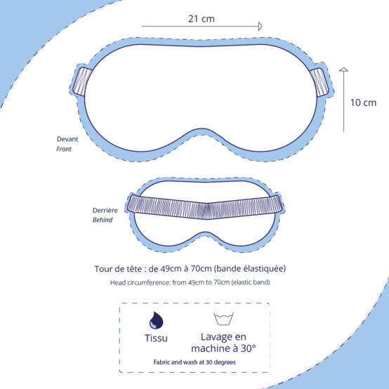 Masque de nuit horizons fleuris