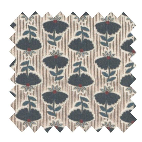 Tissu jersey shanti marine or