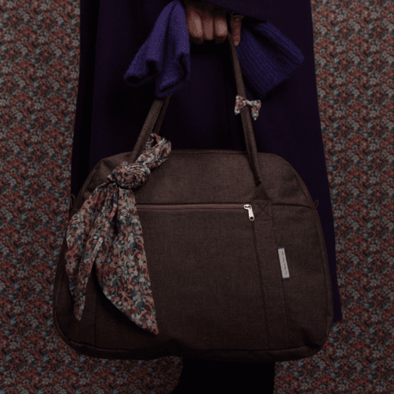 Sac bowling jean chocolat