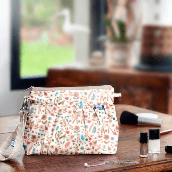 Pochette plissée douceur des bois