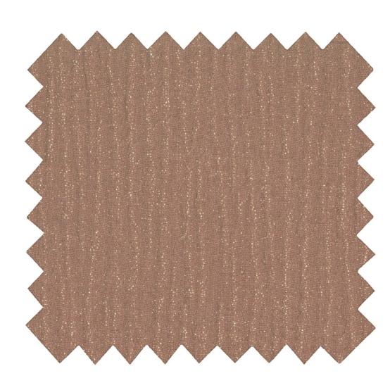 Tissu gaze pailletée cognac