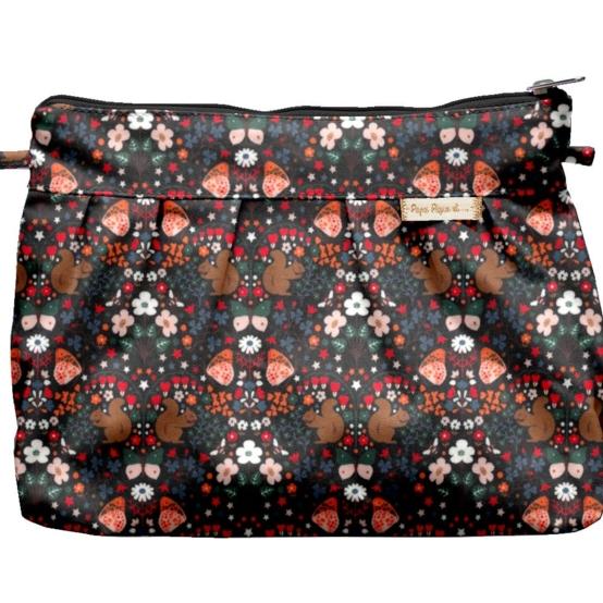 Pochette plissée casse noisette