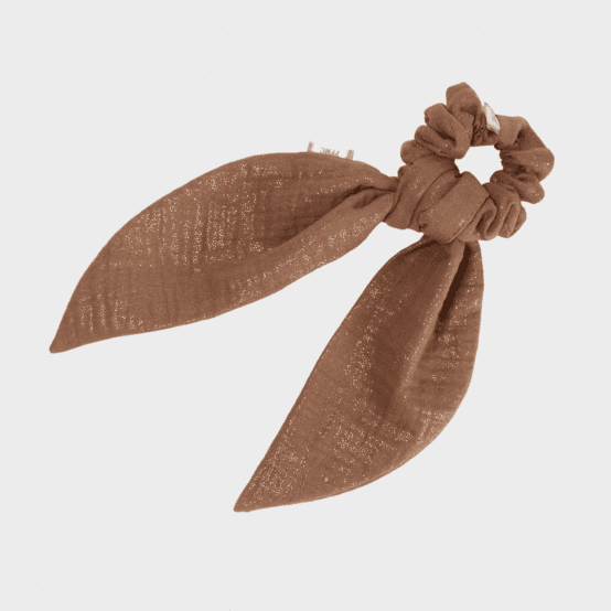 Foulchie court gaze pailletée cognac