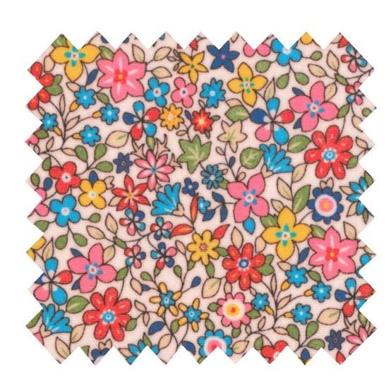 Tissu enduit  au mètre mille et une fleurs