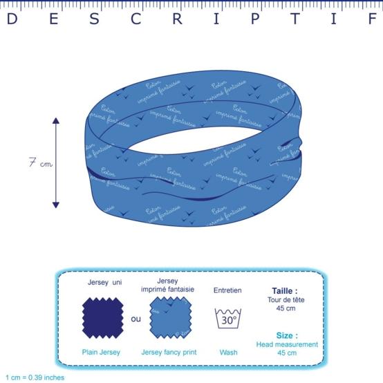 Bandeaux jersey vert vif