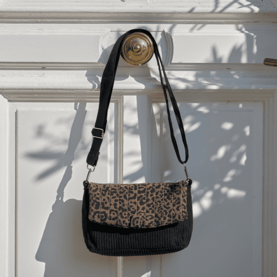Rabat matelassé sac compagnon Léopard Moka