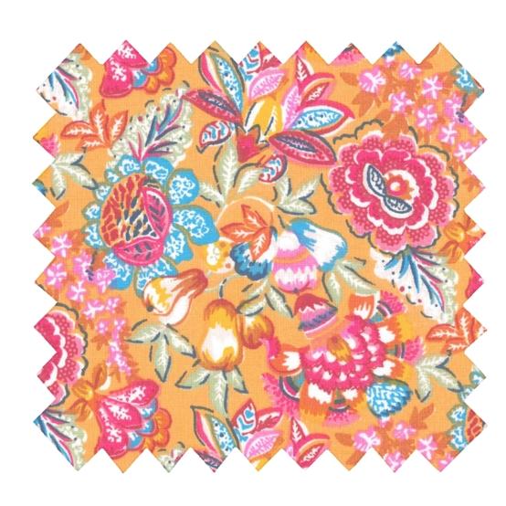 Tissu coton au mètre ex2642 jardin épicé