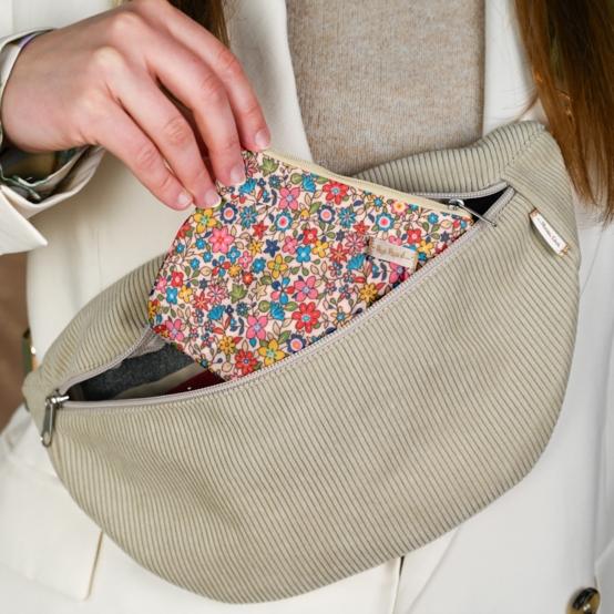 Mini pochette plissée mille et une fleurs