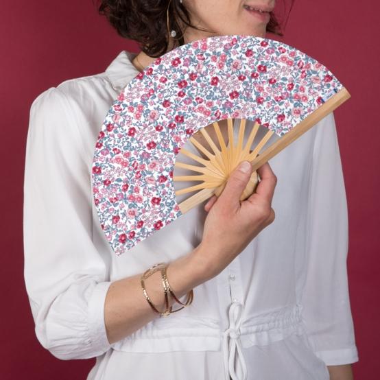 Eventail rose grenadine