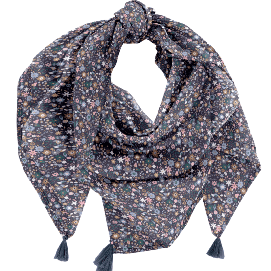 Foulard pompon seventies