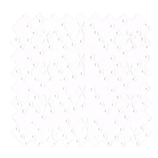 Tissu coton au mètre broderie anglaise étoiles blanches