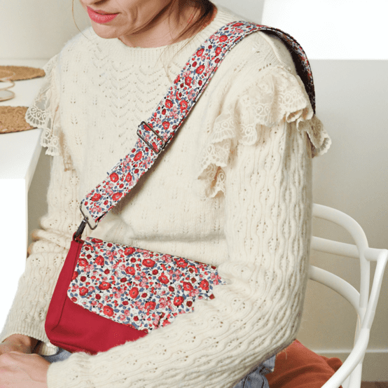 Rabat sac compagnon rouge corolle