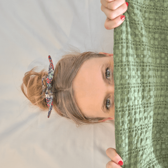 Chouchou nœud  jardin d'aurore