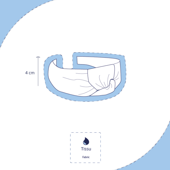 Serre-tête Large Croisé broderie anglaise étoiles blanches