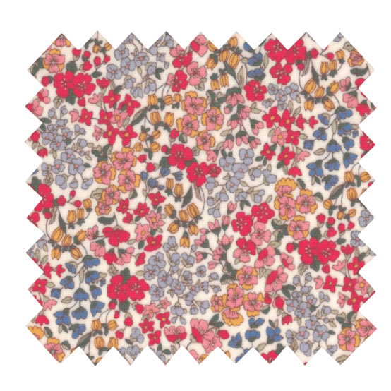 Coupon tissu enduit de 35cm  porcelaine rosée