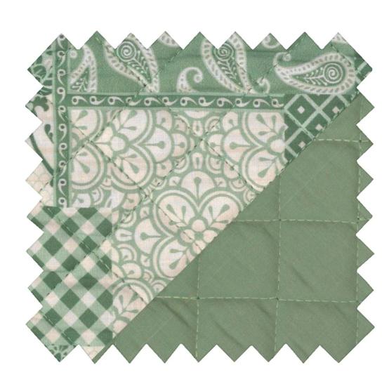 Tissu matelassé ex2546 patch vert