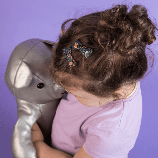 Barrettes clic-clac petits noeuds birdy