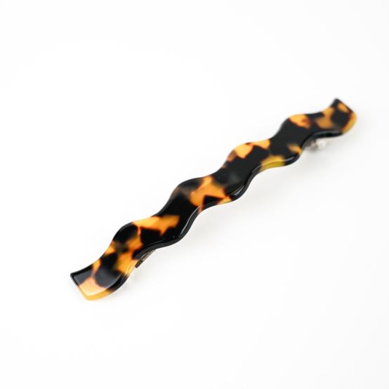 Barrette Vague Longue leopard
