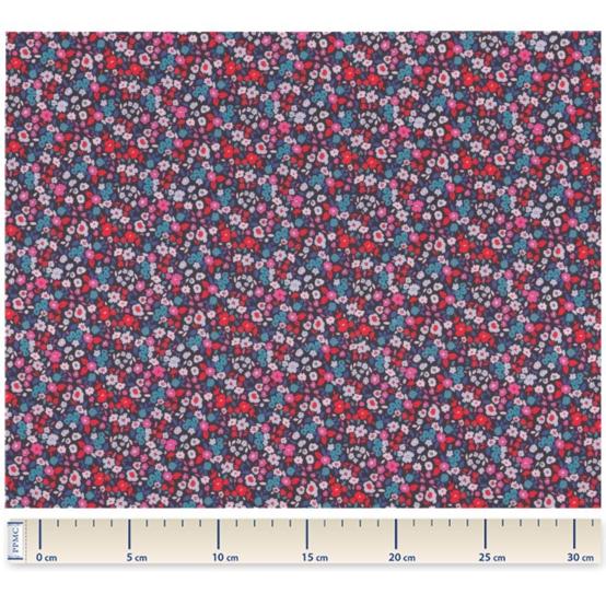 Tissu voile romance fleurie
