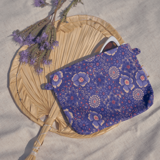 Mini pochette tissu lavandula
