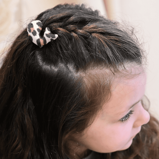 Barrette Baleine leopard