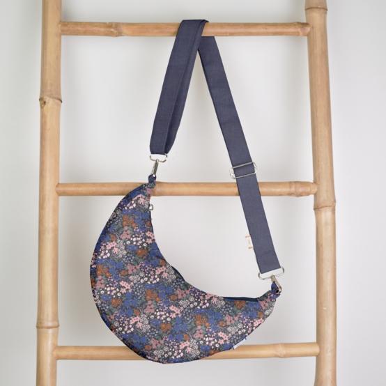 Sac demi lune petit  monet lilas