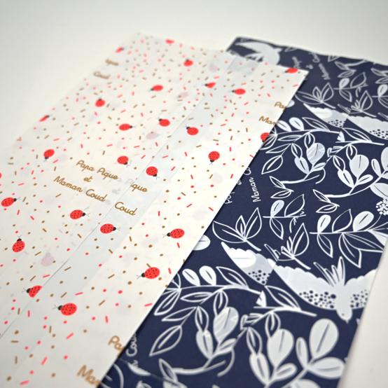 Pochette cadeau M (16 x 31 cm) - Coloris aléatoire