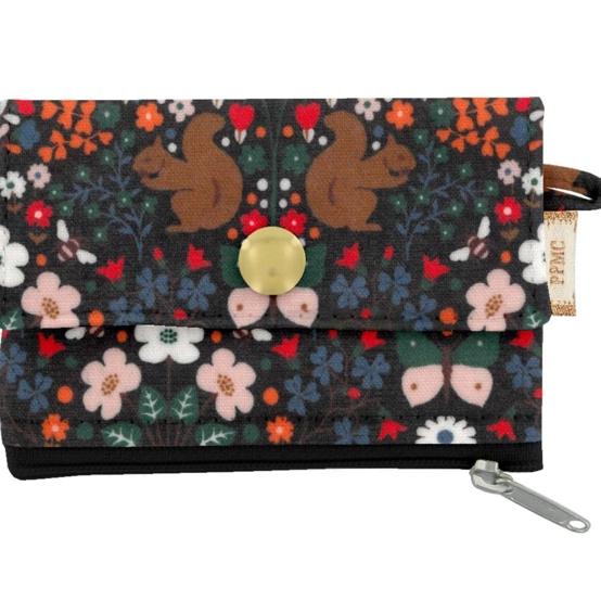 Mini pochette porte-monnaie casse noisette