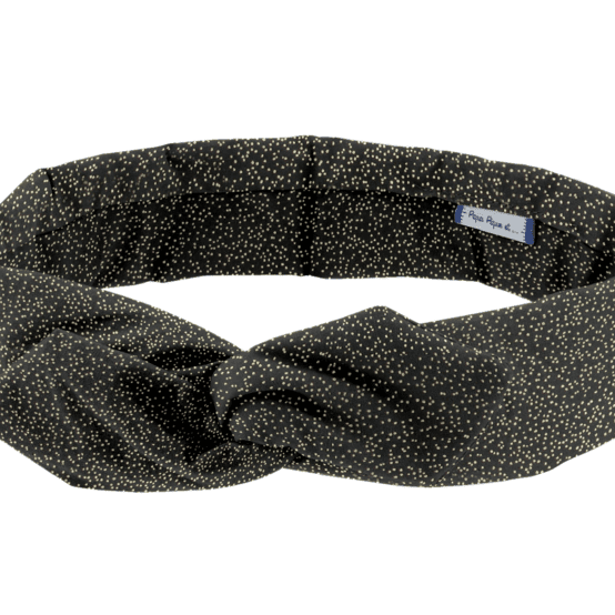 Bandeau vintage noir pailleté