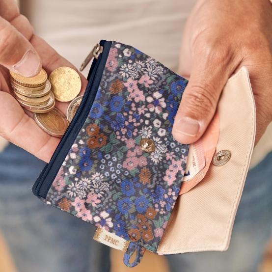 Mini pochette porte-monnaie monet lilas