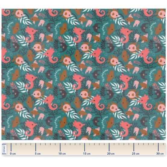 Tissu enduit  au mètre sous l'océan