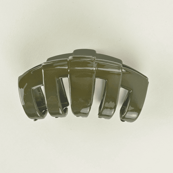 Grande pince arrondie kaki laqué