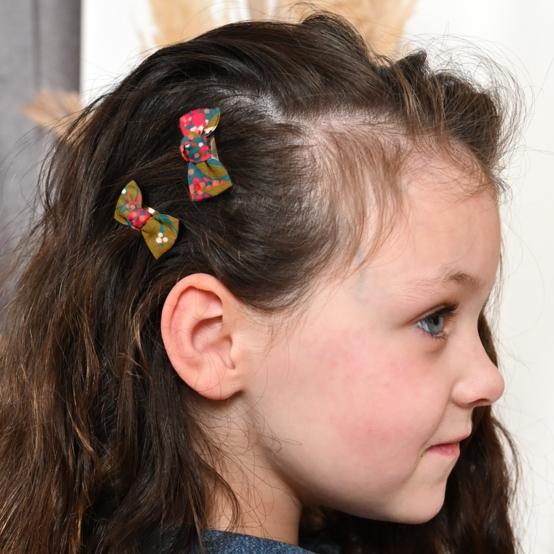Barrettes clic-clac petits noeuds ballet merveilleux