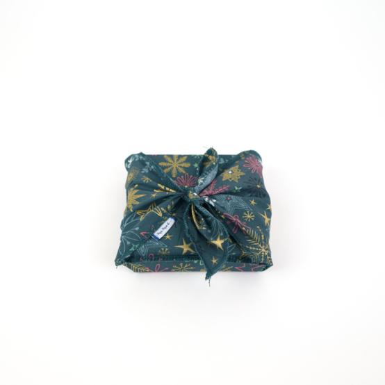 Fupochiki S (14 x 17 cm) ex2556 noel étoile de noel or vert bleu