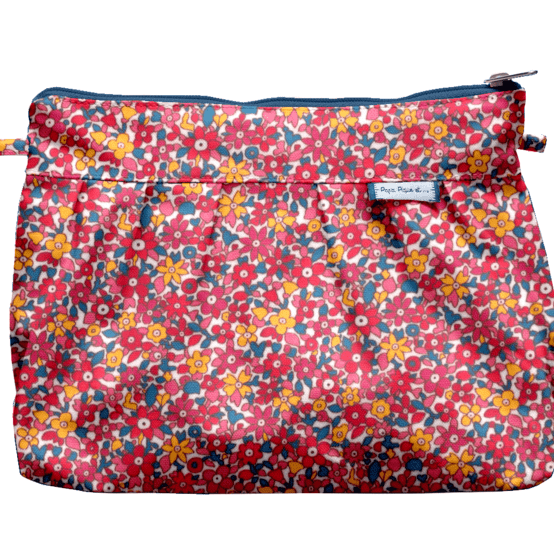 Pochette plissée cocktail de fleurs