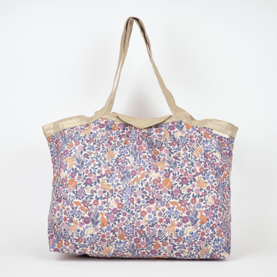 Sac cabas moyen comptine enchantée rose