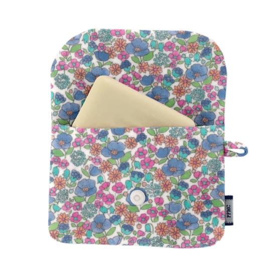 Pochette Savon pastel fleuri