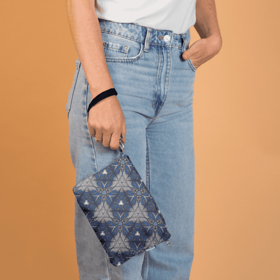 Pochette tissu ethnique