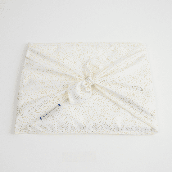 Fupochiki L (22 x 28 cm)  blanc pailleté