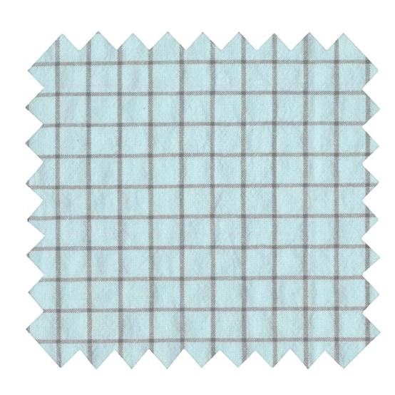 Tissu coton au mètre ex2528 carreaux bicolores bleu gris