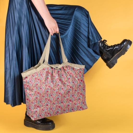 Sac cabas moyen porcelaine rosée