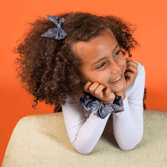 Barrette noeud papillon ethnique