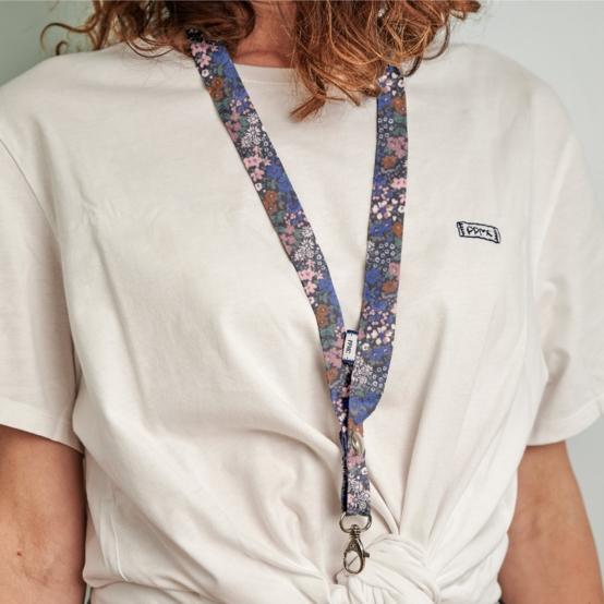 Porte-clés collier monet lilas