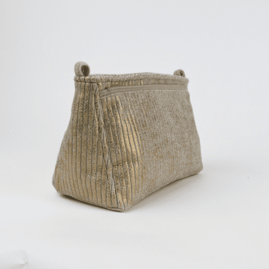 Base sac compagnon  velours côtelé large doré