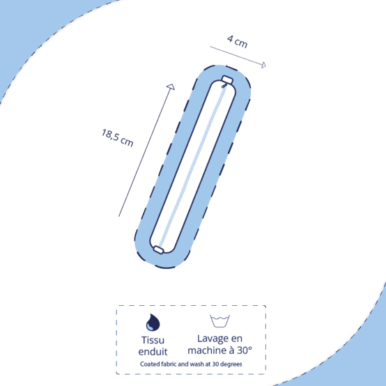 Trousse étui bulle bronze marine