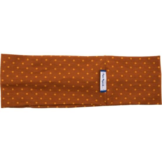 Bandeaux jersey pois bordeaux