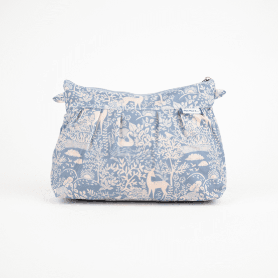 Pochette plissée toile de biche