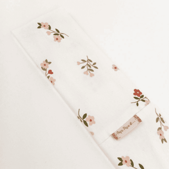 Bandeau jersey bouquet ivoire rouille