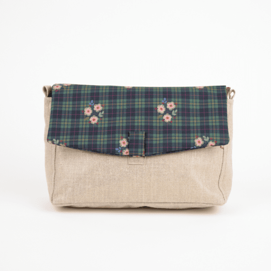 Rabat sac compagnon tartan fleuri